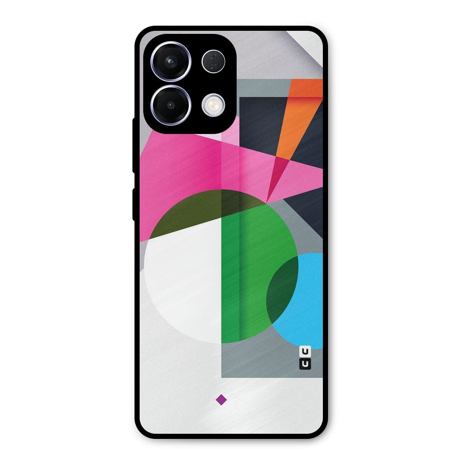 Polygons Cute Pattern Metal Back Case for Oppo K13