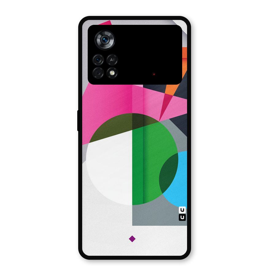 Polygons Cute Pattern Metal Back Case for Poco X4 Pro 5G
