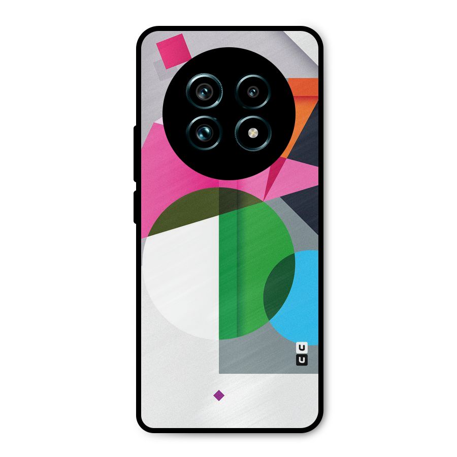 Polygons Cute Pattern Metal Back Case for Realme 13 Pro Plus