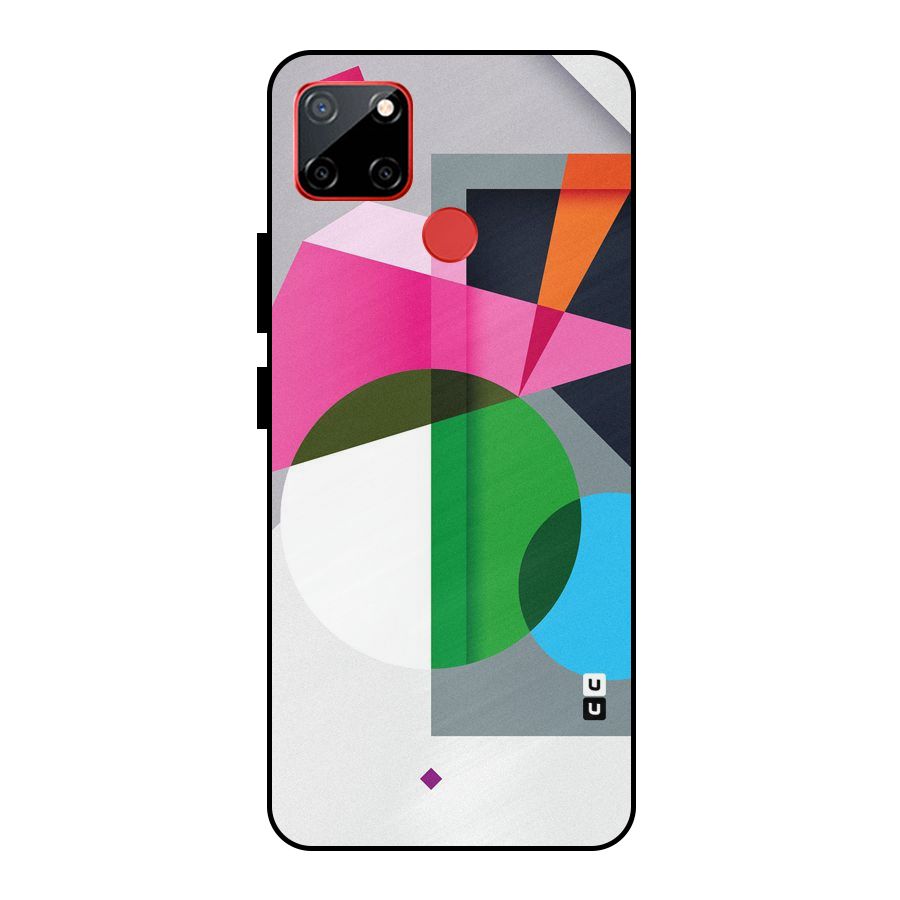 Polygons Cute Pattern Metal Back Case for Realme C12