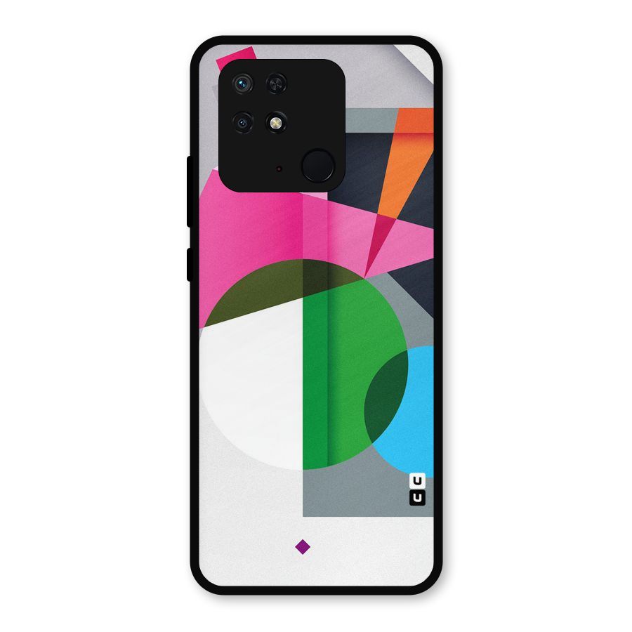 Polygons Cute Pattern Metal Back Case for Redmi 10