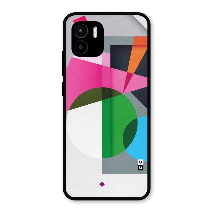 Polygons Cute Pattern Metal Back Case for Redmi A2