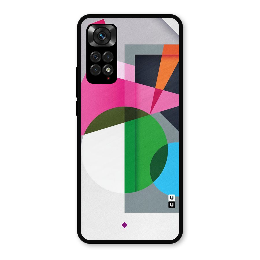 Polygons Cute Pattern Metal Back Case for Redmi Note 11s