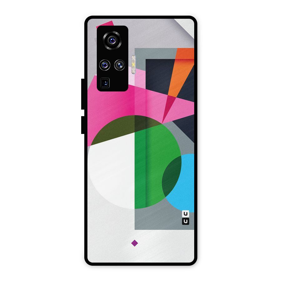Polygons Cute Pattern Metal Back Case for Vivo X50 Pro