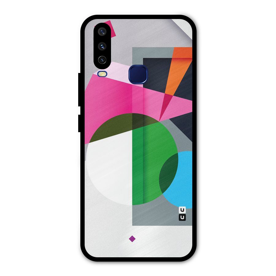 Polygons Cute Pattern Metal Back Case for Vivo Y15