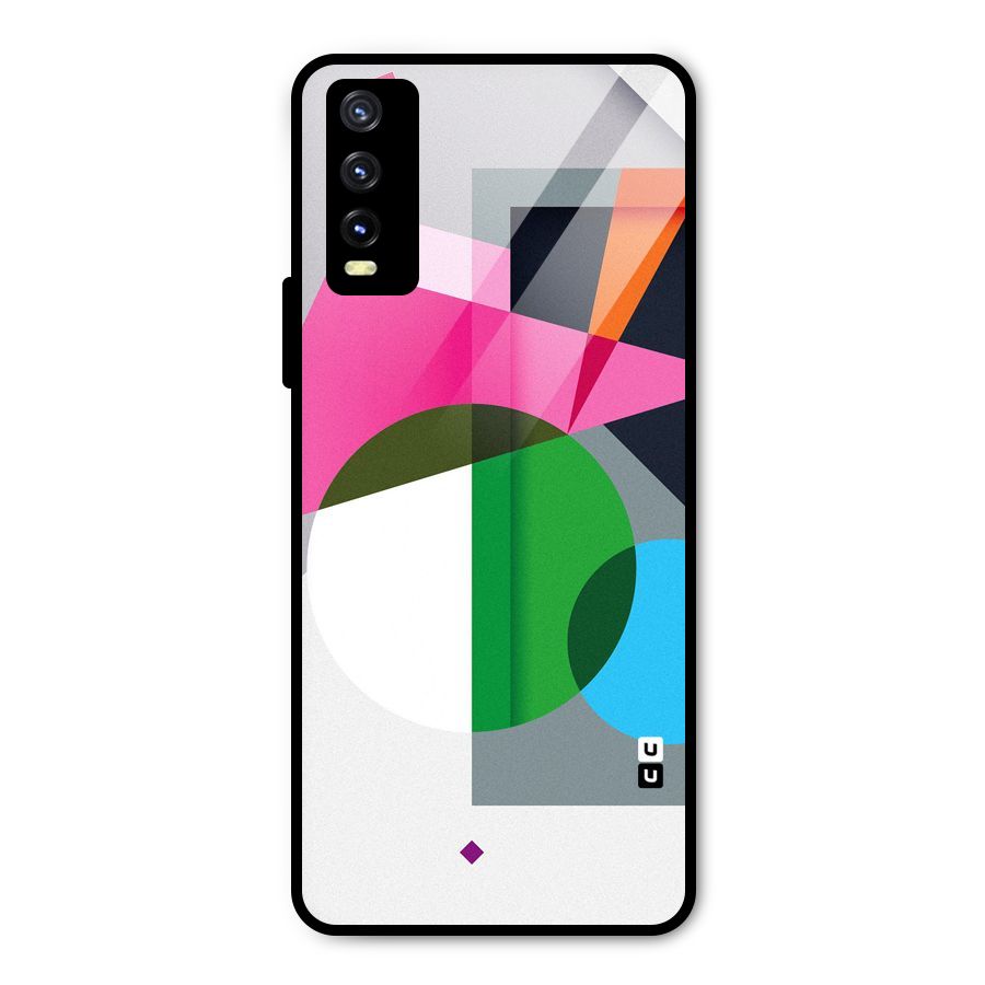 Polygons Cute Pattern Metal Back Case for Vivo Y20t
