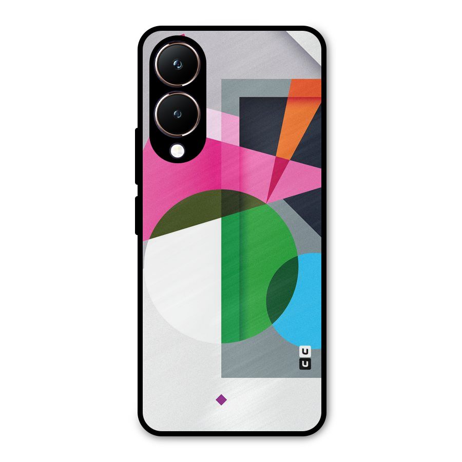 Polygons Cute Pattern Metal Back Case for Vivo Y28
