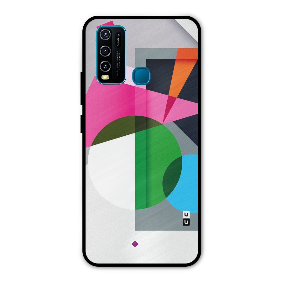 Polygons Cute Pattern Metal Back Case for Vivo Y30