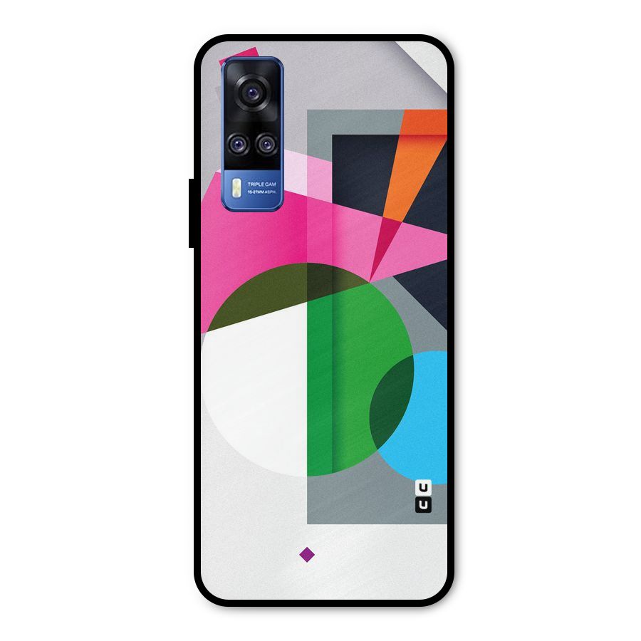 Polygons Cute Pattern Metal Back Case for Vivo Y31