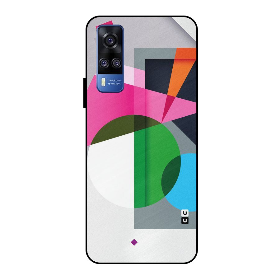 Polygons Cute Pattern Metal Back Case for Vivo Y51