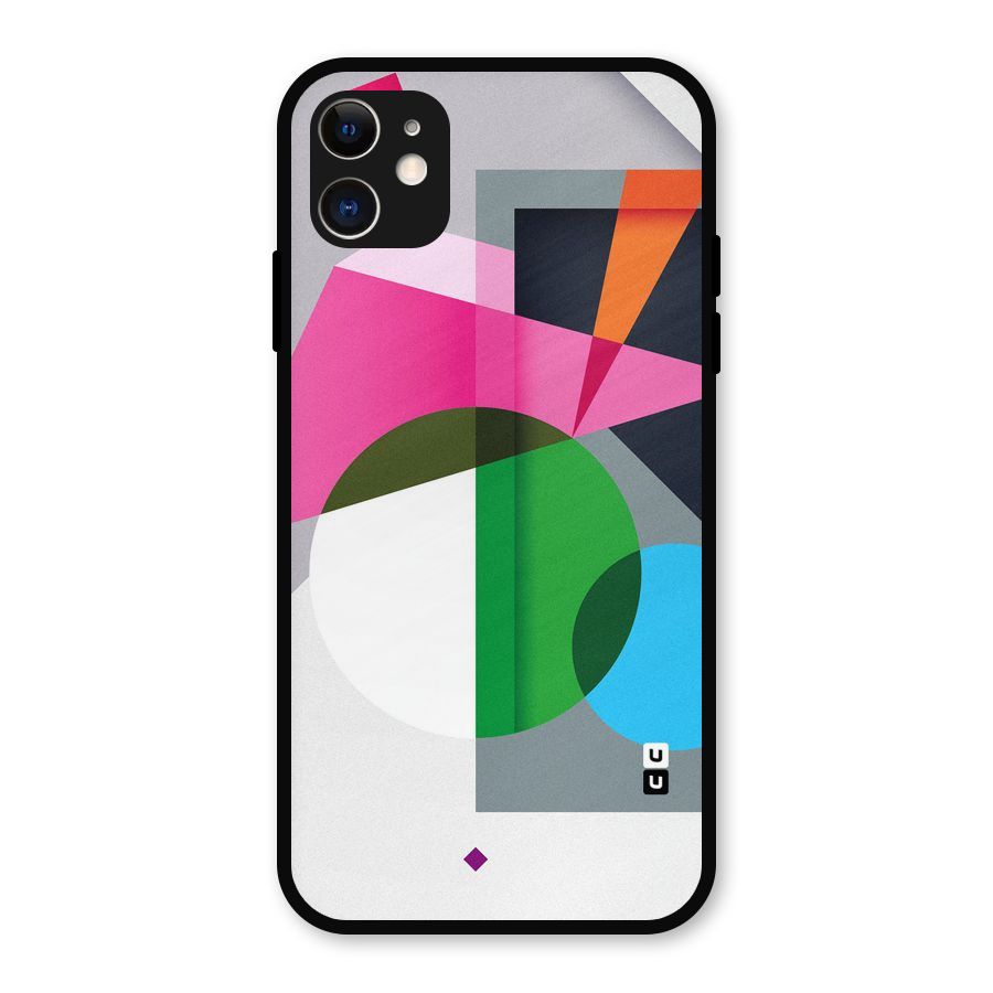 Polygons Cute Pattern Metal Back Case for iPhone 11