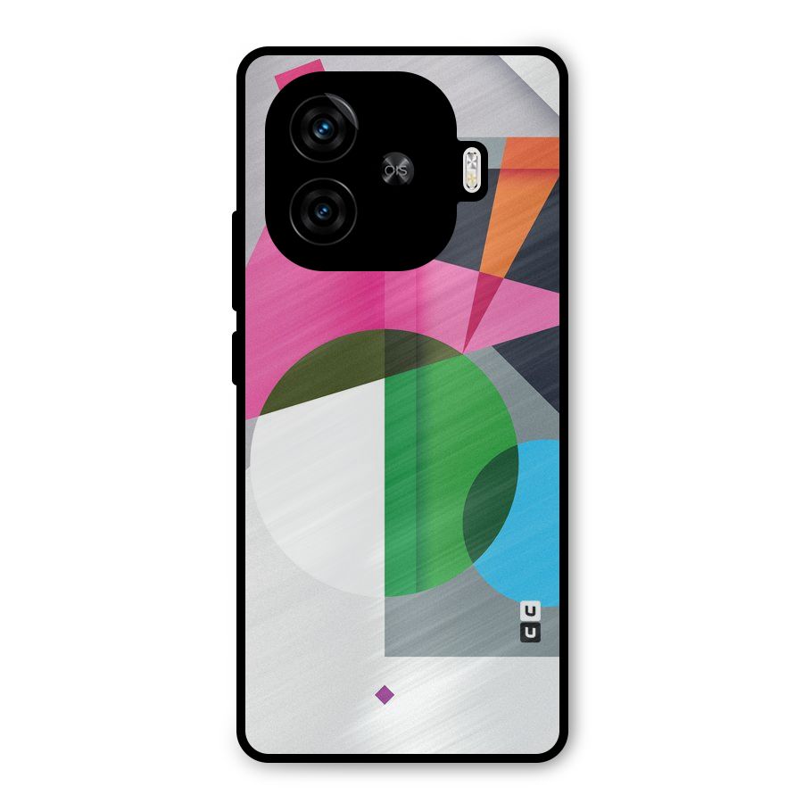 Polygons Cute Pattern Metal Back Case for iQOO Neo 10R