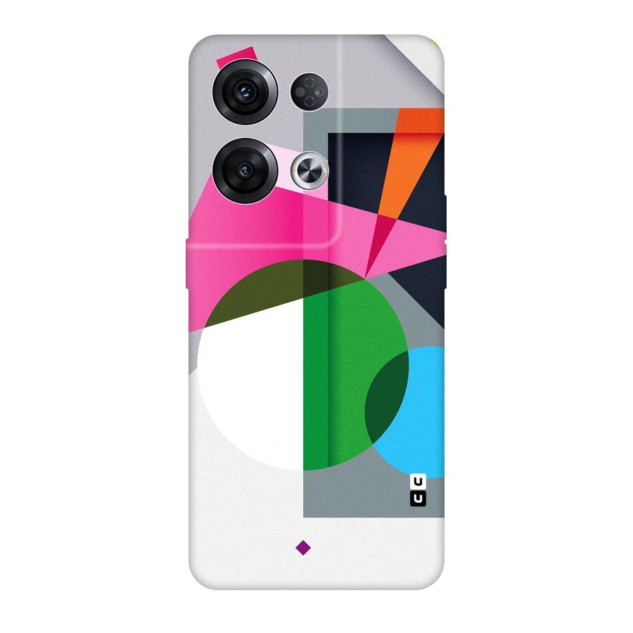 Polygons Cute Pattern Original Polycarbonate Back Case for Oppo Reno8 Pro 5G