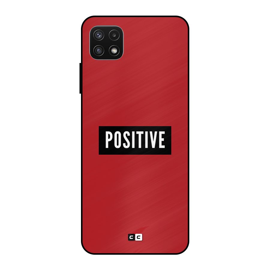 Positive Minimal Metal Back Case for Galaxy A22 5G
