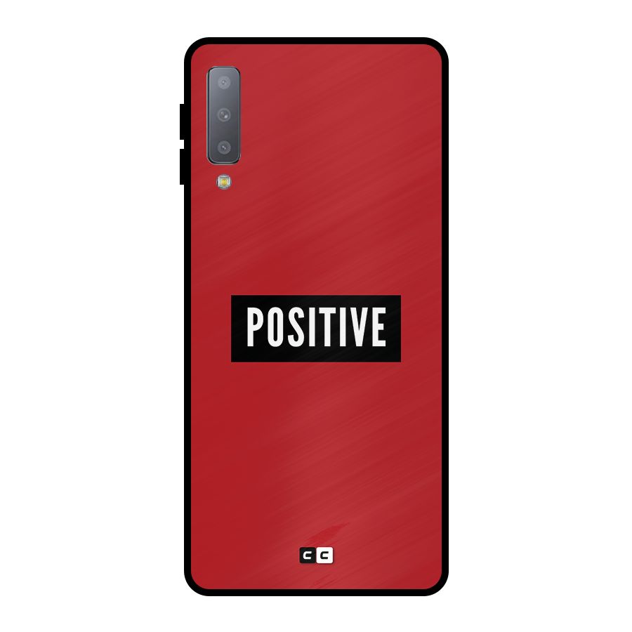 Positive Minimal Metal Back Case for Galaxy A7 (2018)