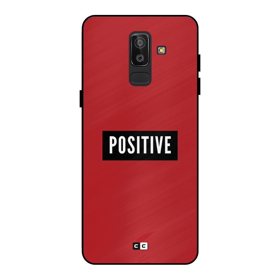 Positive Minimal Metal Back Case for Galaxy J8