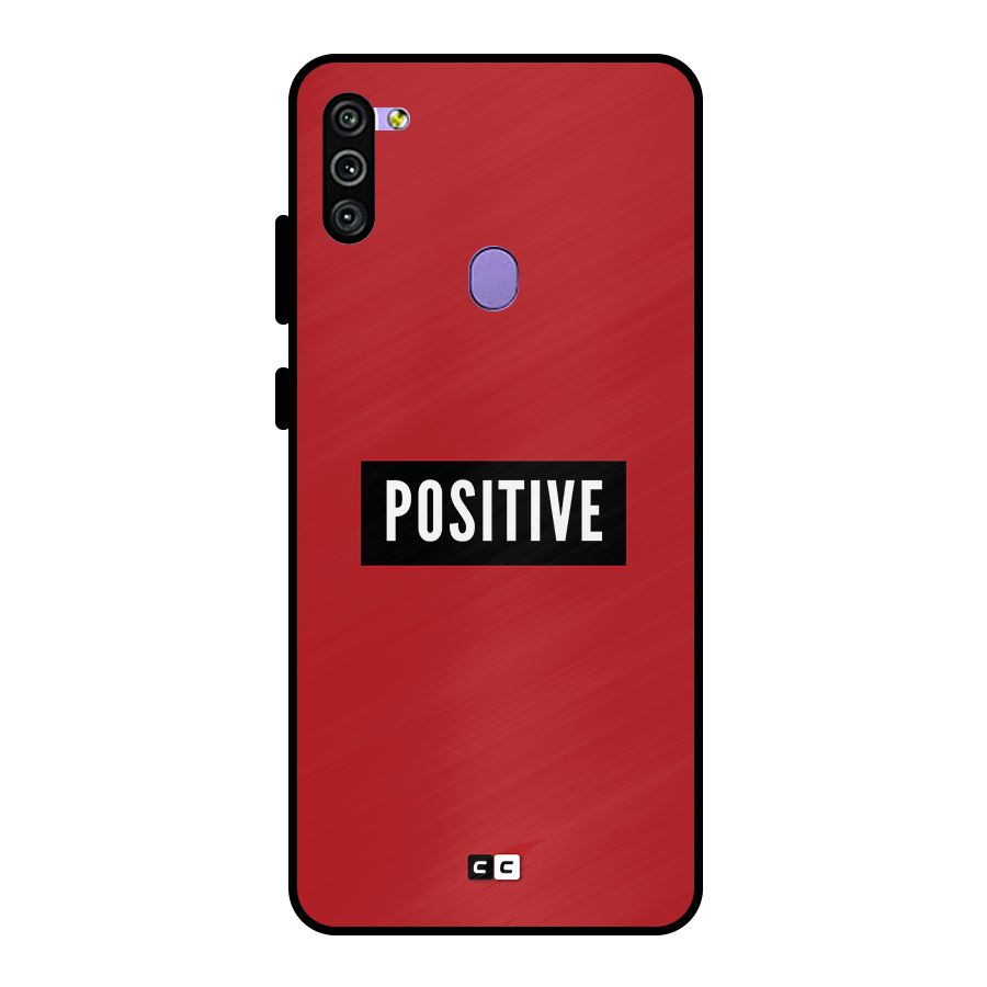Positive Minimal Metal Back Case for Galaxy M11