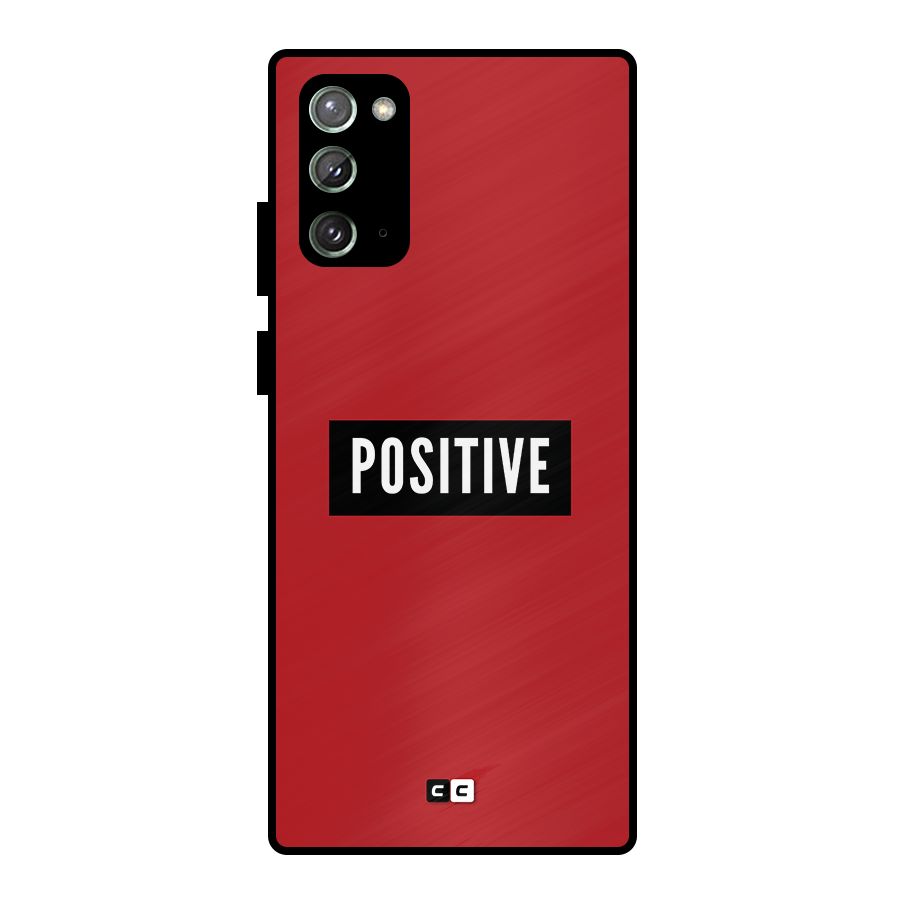 Positive Minimal Metal Back Case for Galaxy Note 20