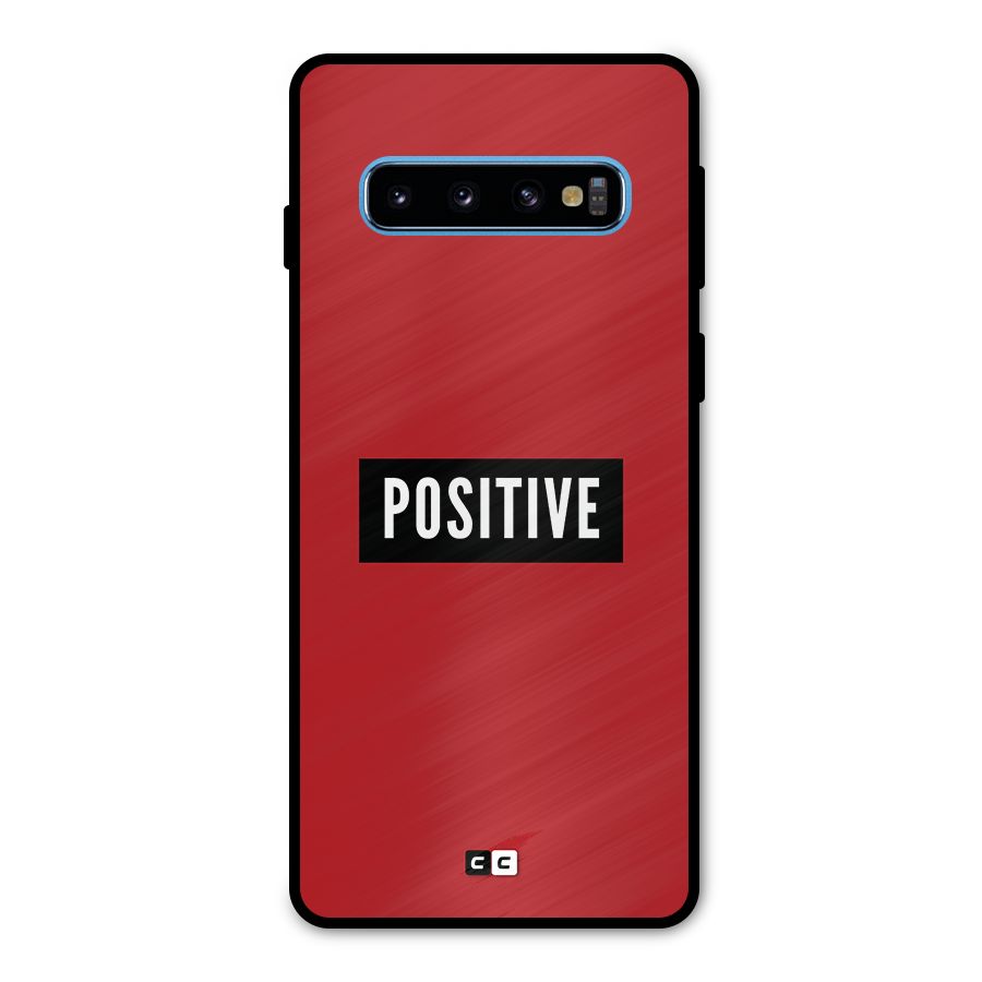 Positive Minimal Metal Back Case for Galaxy S10