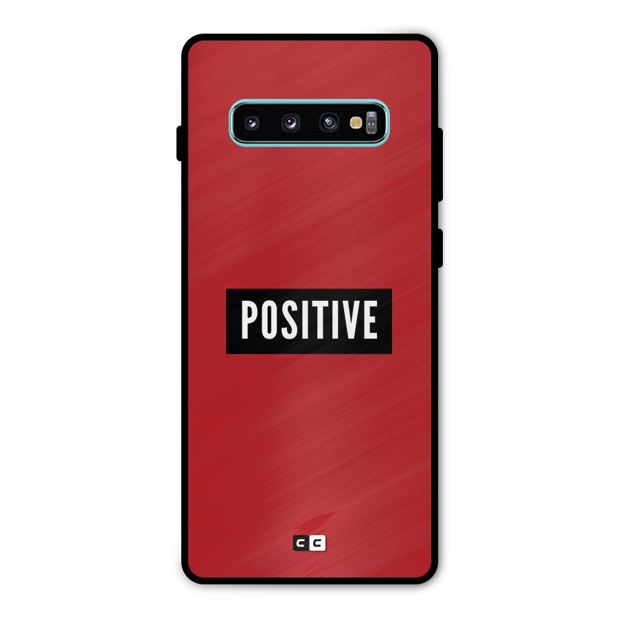Positive Minimal Metal Back Case for Galaxy S10 Plus