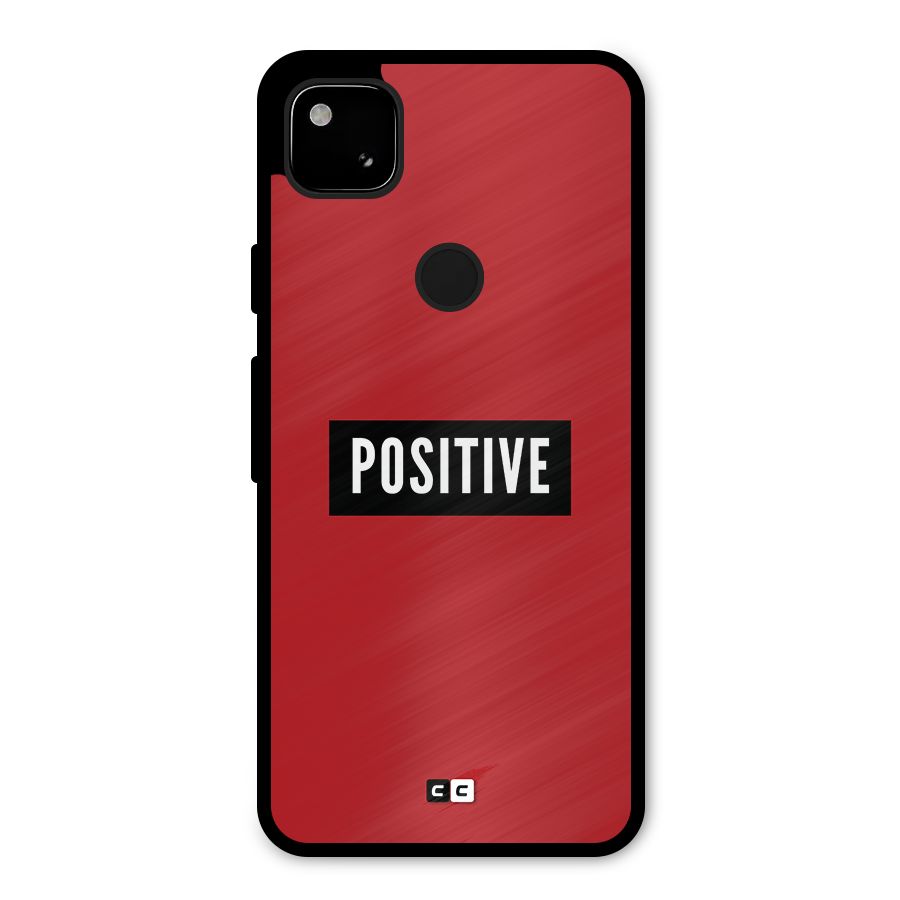 Positive Minimal Metal Back Case for Google Pixel 4a