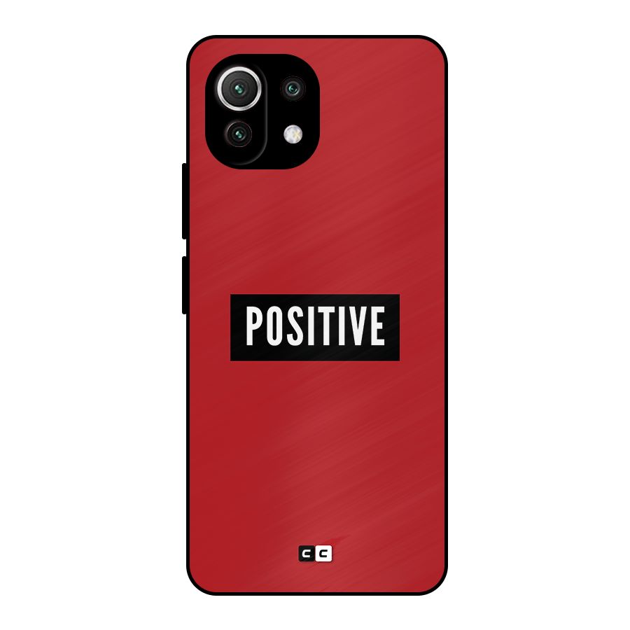 Positive Minimal Metal Back Case for Mi 11 Lite NE 5G
