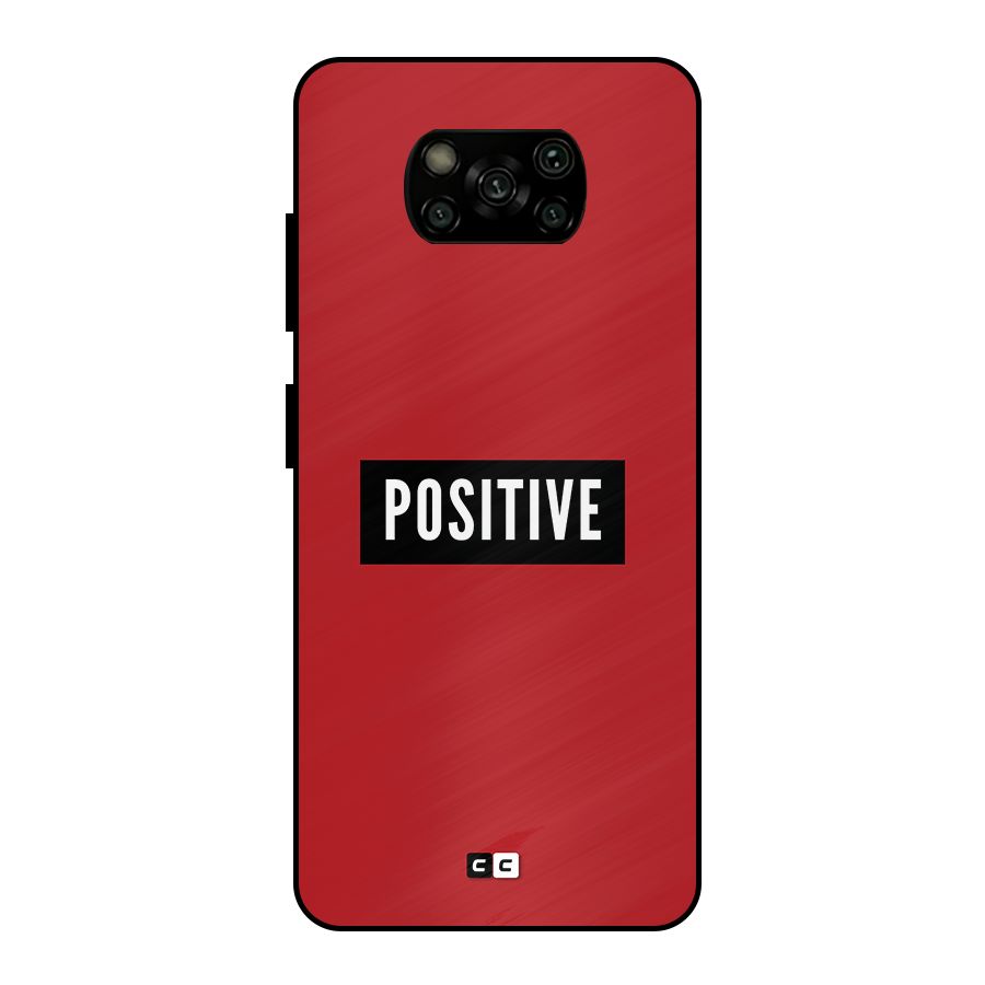 Positive Minimal Metal Back Case for Poco X3