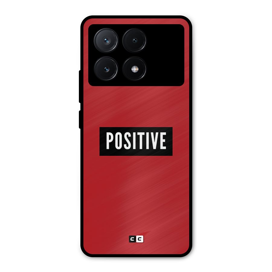 Positive Minimal Metal Back Case for Poco X6 Pro