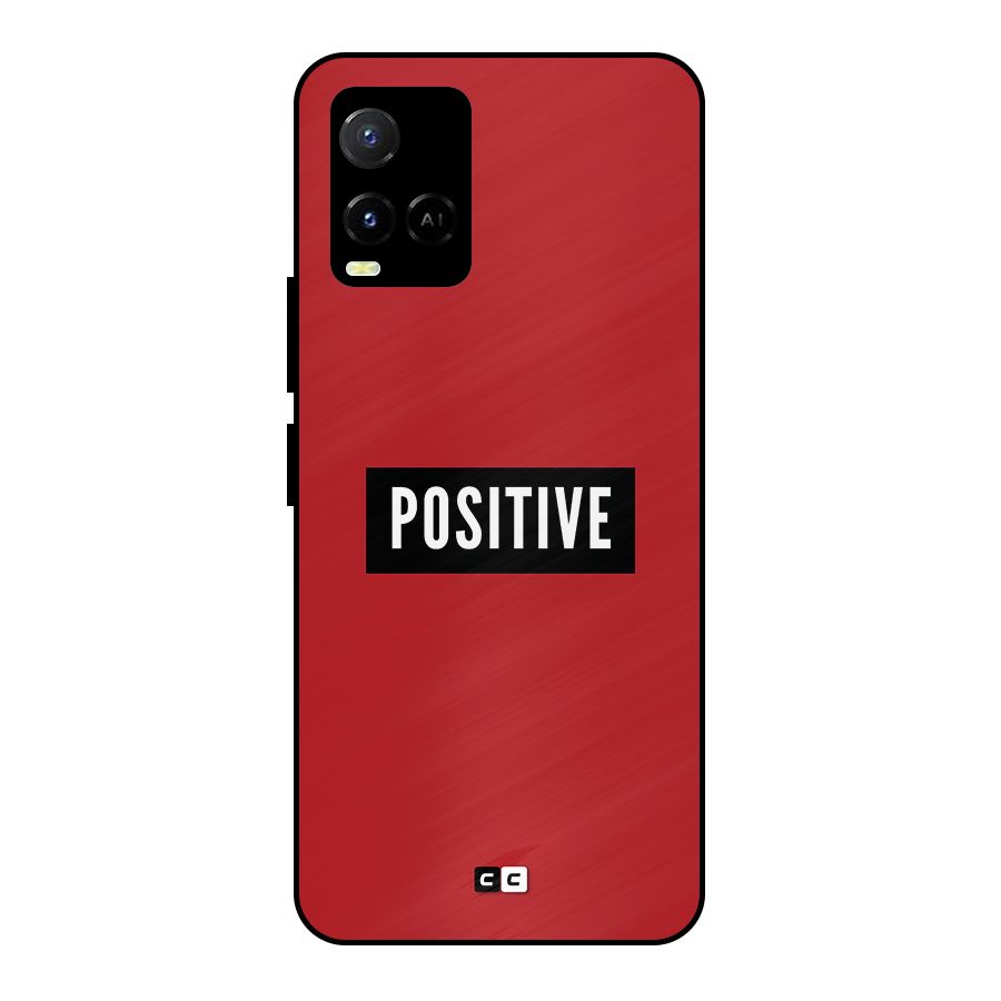 Positive Minimal Metal Back Case for Vivo Y21 2021