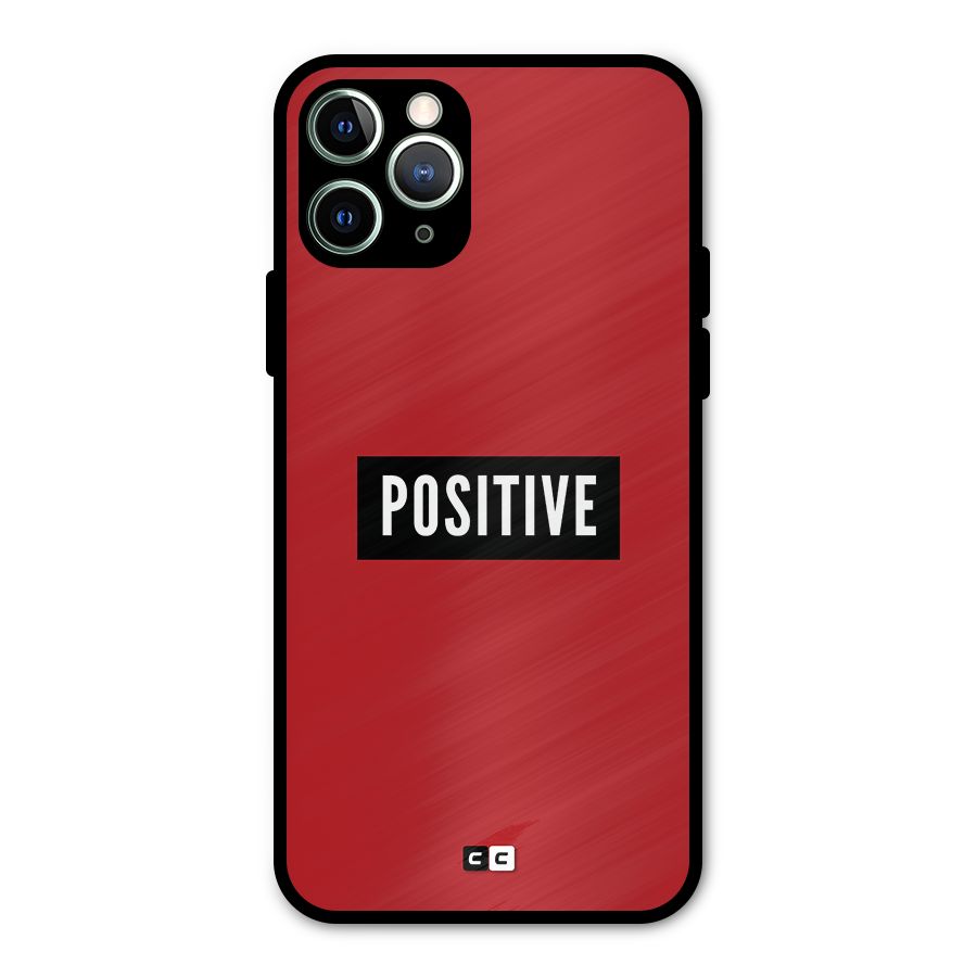 Positive Minimal Metal Back Case for iPhone 11 Pro Max