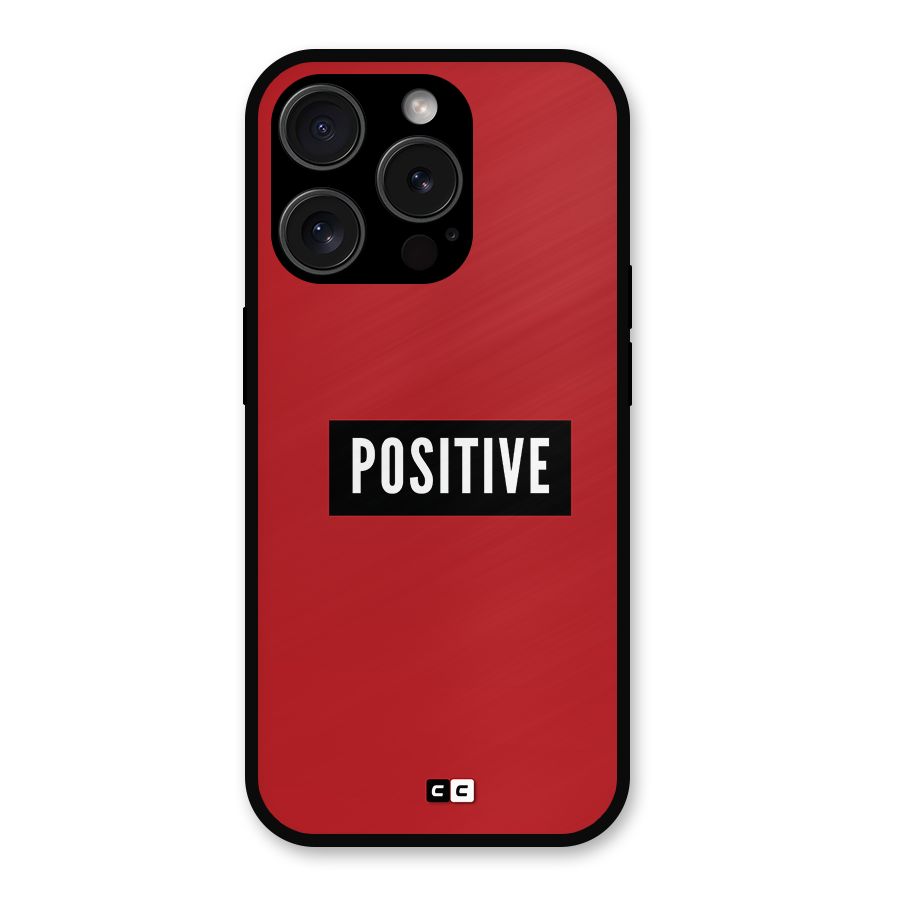 Positive Minimal Metal Back Case for iPhone 15 Pro