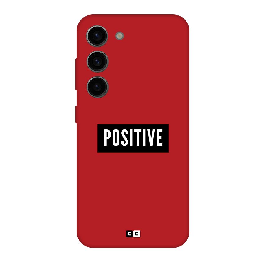Positive Minimal Original Polycarbonate Back Case for Galaxy S23