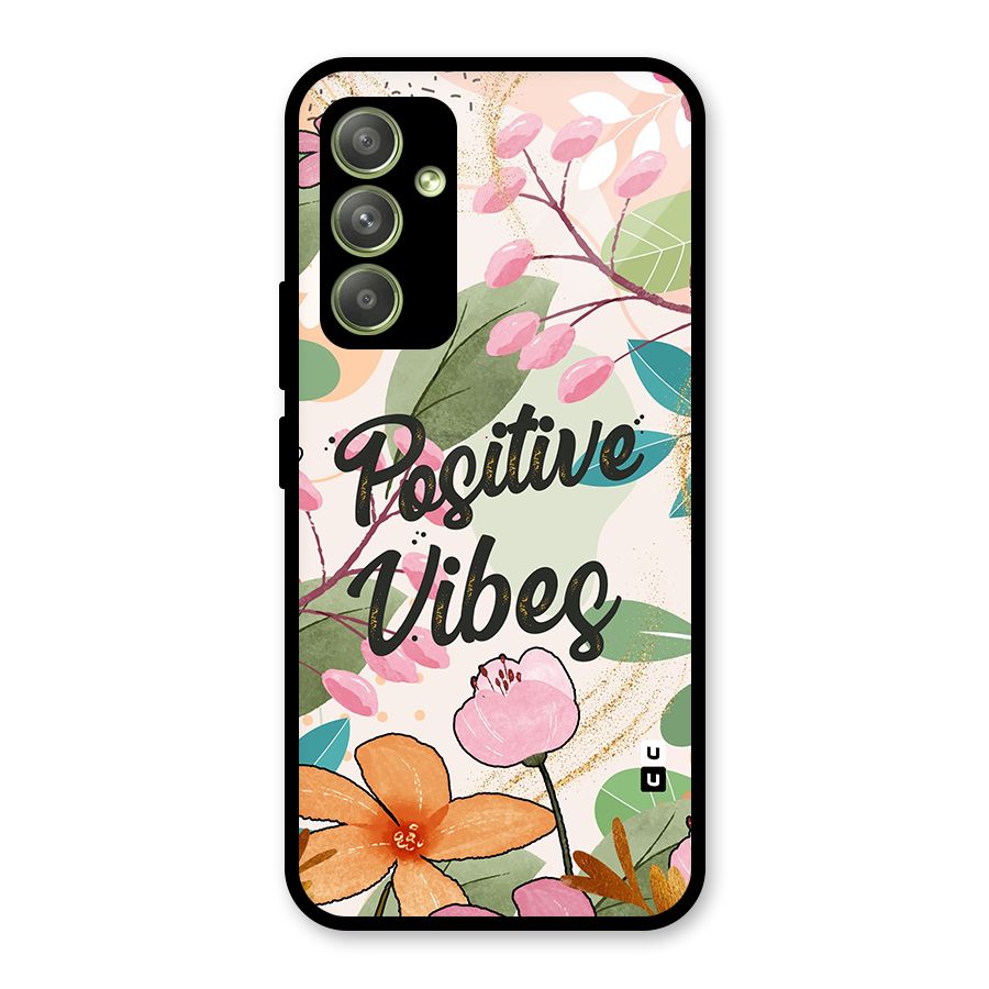 Positive Vibes Glass Back Case for Galaxy A54