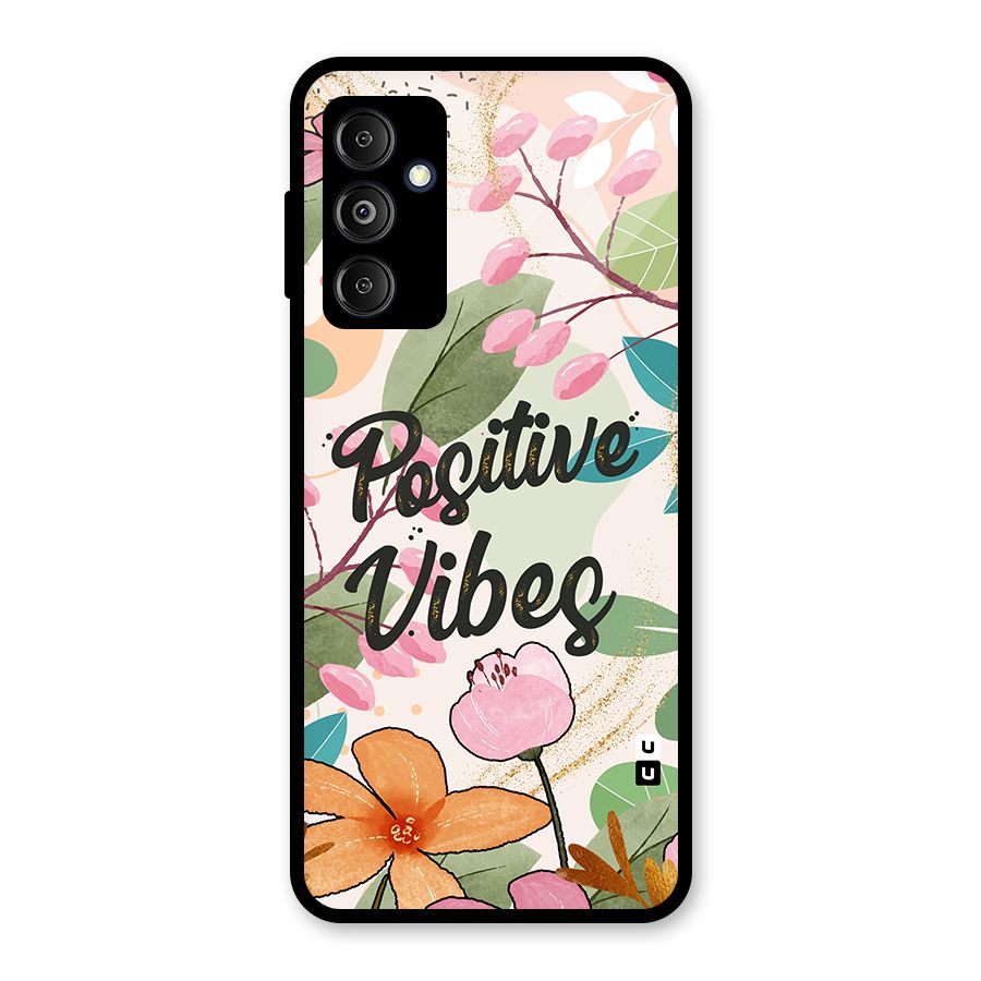 Positive Vibes Glass Back Case for Galaxy M14 5G
