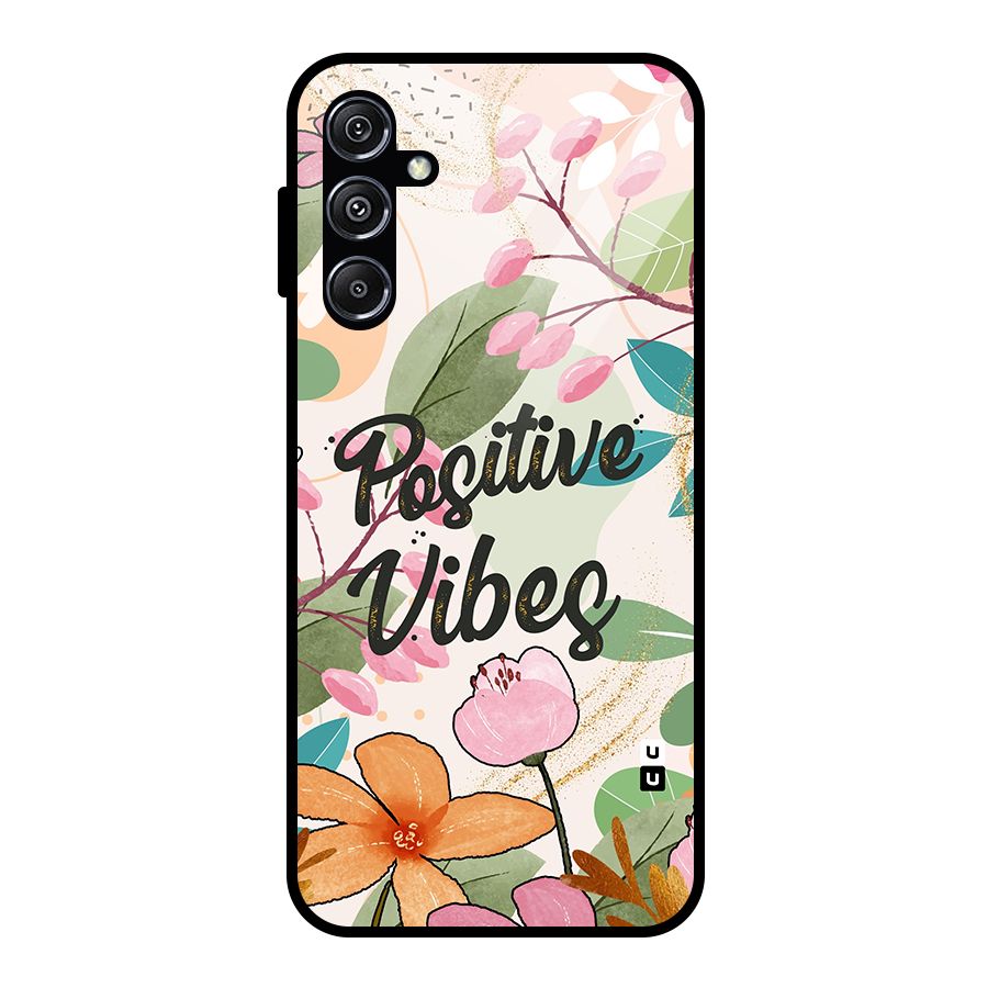 Positive Vibes Glass Back Case for Galaxy M34 5G