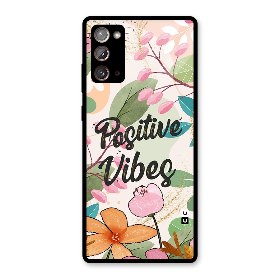 Positive Vibes Glass Back Case for Galaxy Note 20