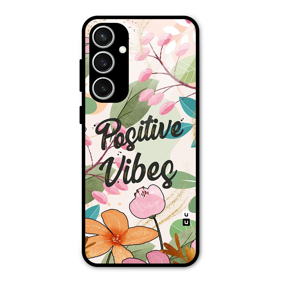 Positive Vibes Glass Back Case for Galaxy S23 FE