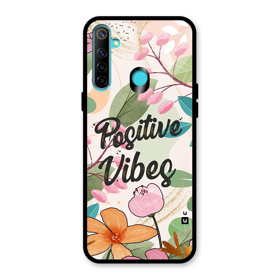 Positive Vibes Glass Back Case for Realme 5
