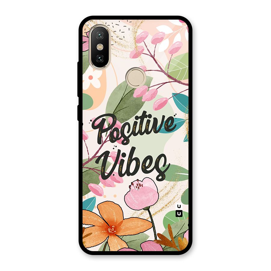 Positive Vibes Glass Back Case for Redmi A2