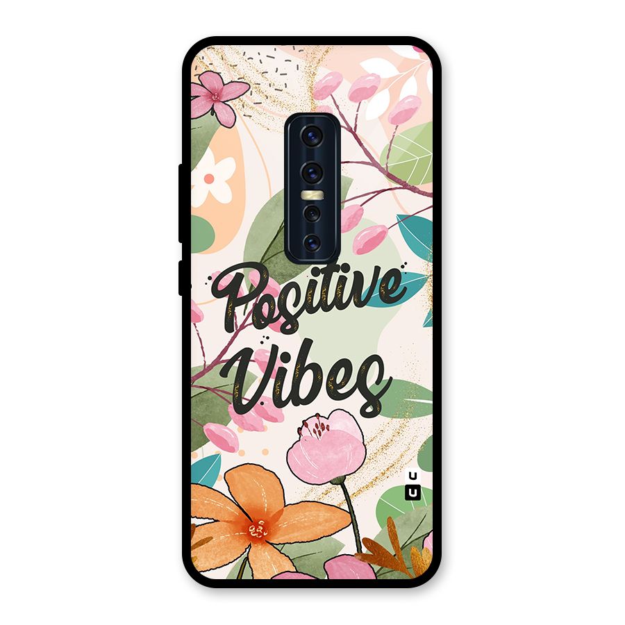 Positive Vibes Glass Back Case for Vivo V17 Pro