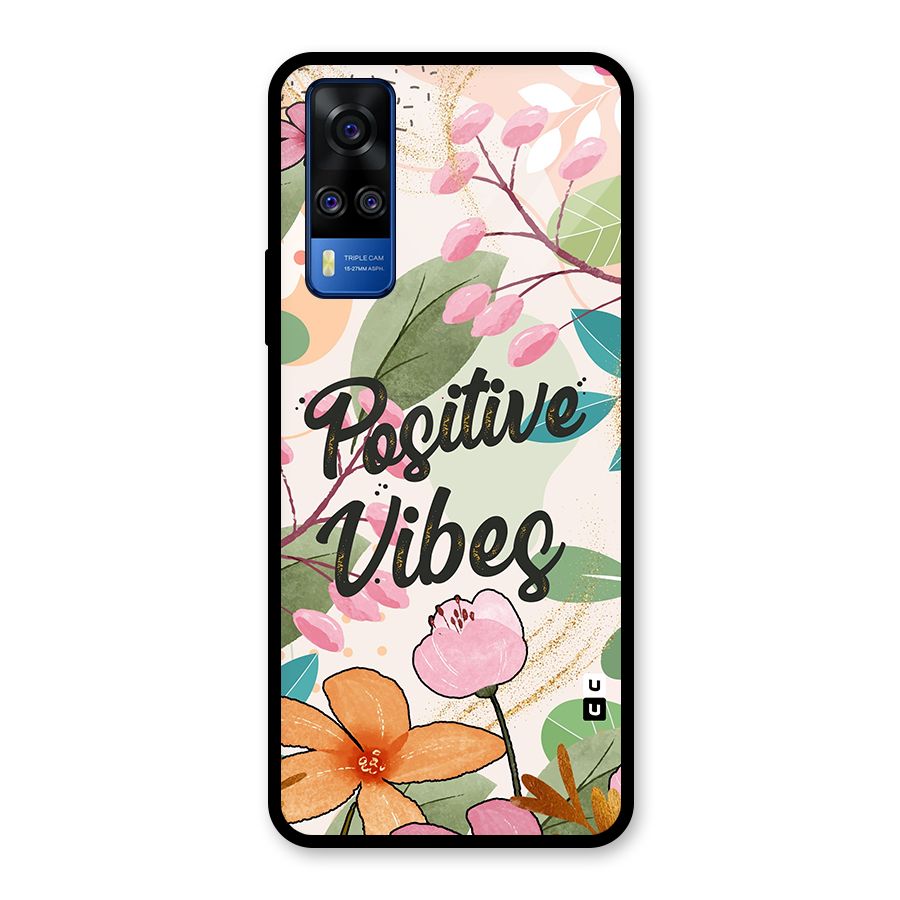 Positive Vibes Glass Back Case for Vivo Y31