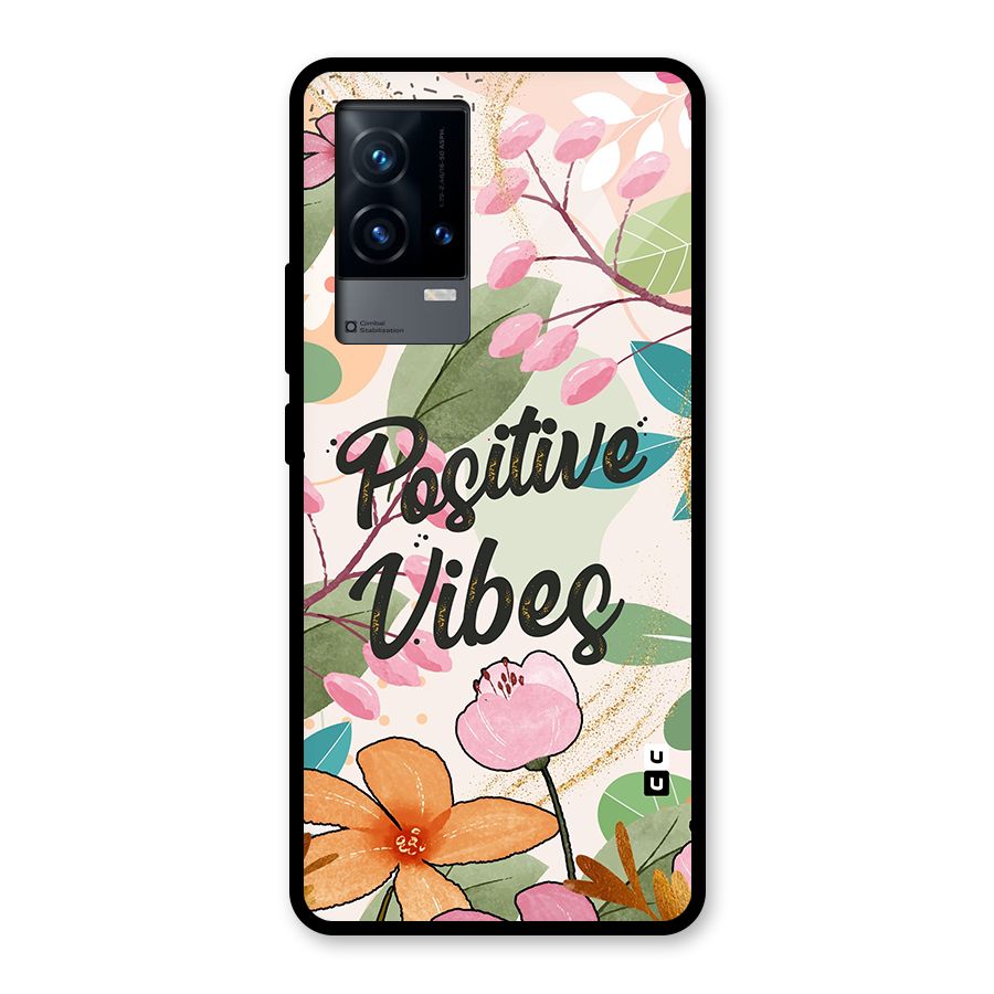 Positive Vibes Glass Back Case for iQOO 9 5G