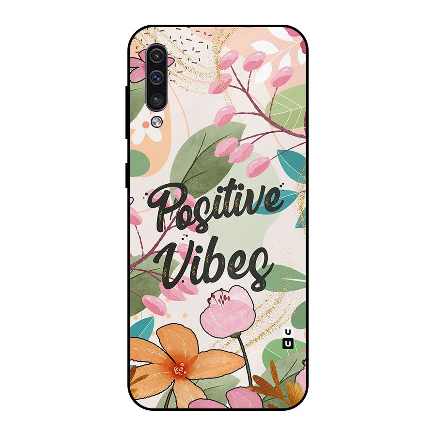 Positive Vibes Metal Back Case for Galaxy A50