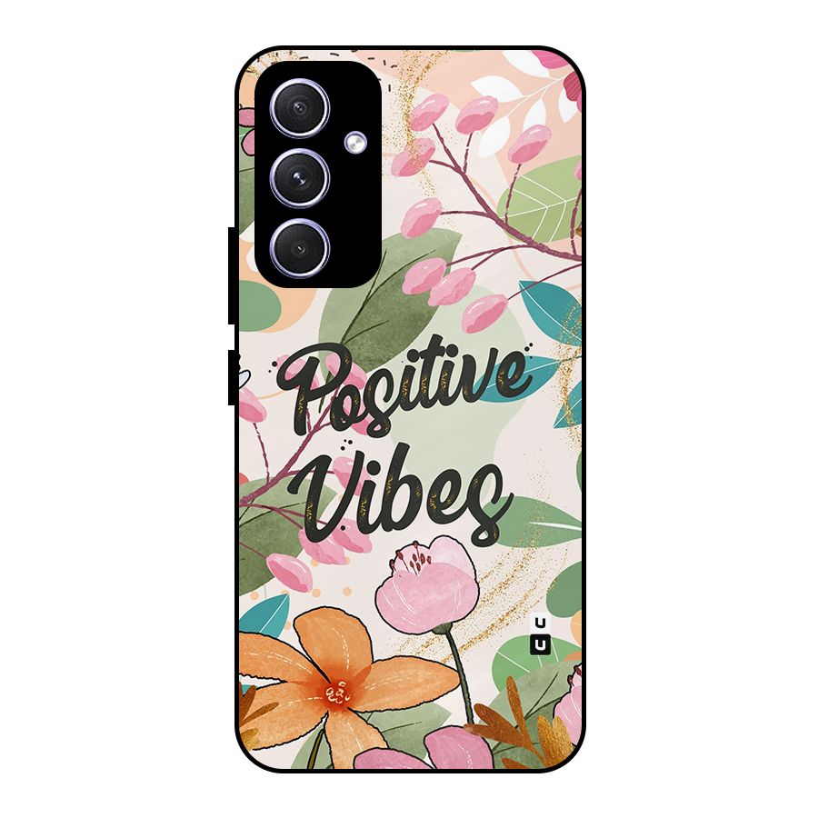 Positive Vibes Metal Back Case for Galaxy A54