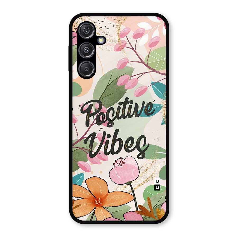 Positive Vibes Metal Back Case for Galaxy M34 5G