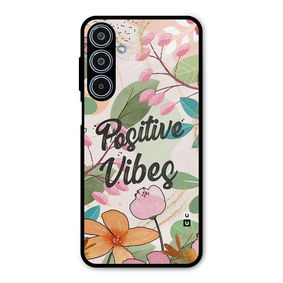 Positive Vibes Metal Back Case for Galaxy M35