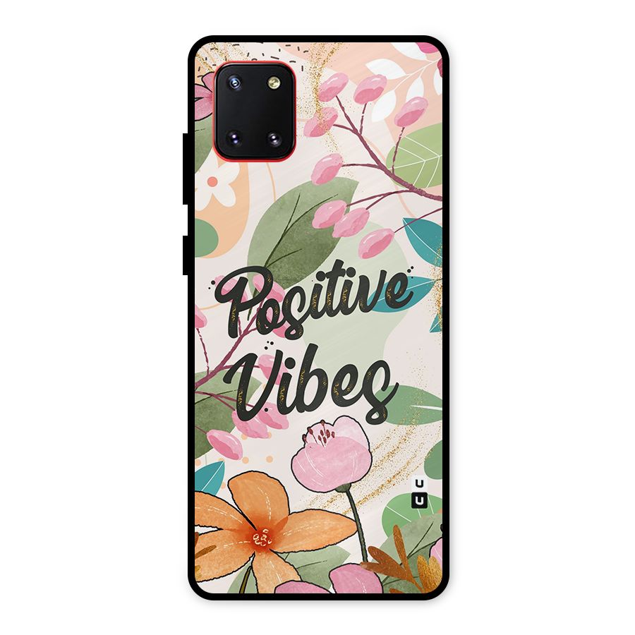 Positive Vibes Metal Back Case for Galaxy Note 10 Lite
