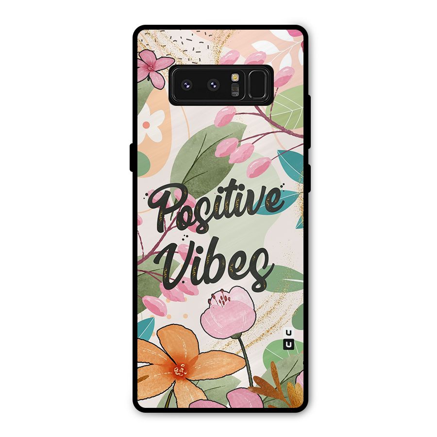 Positive Vibes Metal Back Case for Galaxy Note 8