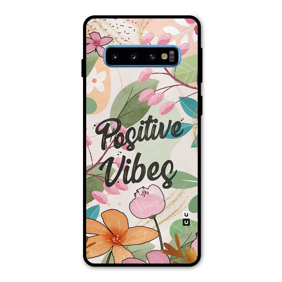 Positive Vibes Metal Back Case for Galaxy S10