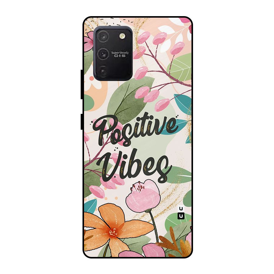 Positive Vibes Metal Back Case for Galaxy S10 Lite
